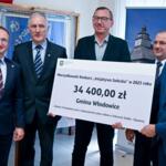 Wręczenie czeków Marszałkowskiego Konkursu „Inicjatywa Sołecka”. fot. Sylwia Miklas/UMiG Pilica