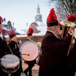 Górnicza orkiestra w katowickiej dzielnicy Nikiszowiec. fot. Tomasz Żak / UMWS