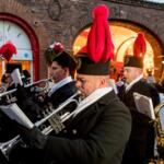 Górnicza orkiestra w katowickiej dzielnicy Nikiszowiec. fot. Tomasz Żak / UMWS