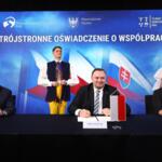 Podpisanie Trójstronnego Oświadczenie o Współpracy. fot. Andrzej Grygiel / UMWS